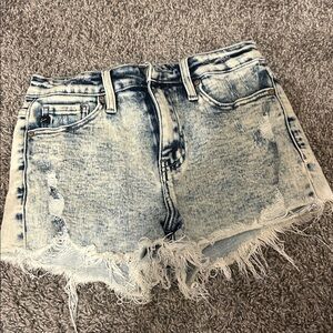 KanCan Blue Distressed Jean Shorts